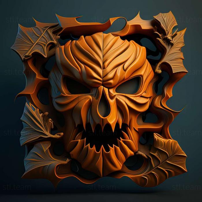 3D модель Гра Evil Pumpkin (STL)